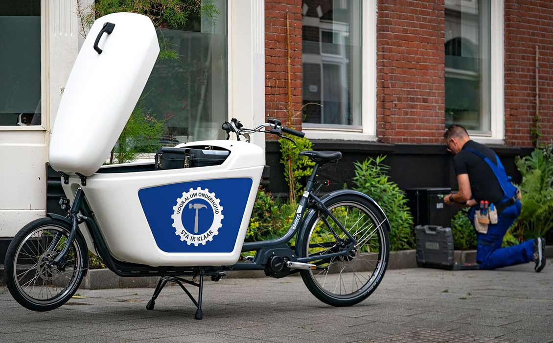 Cargobike mit eigenem Logo